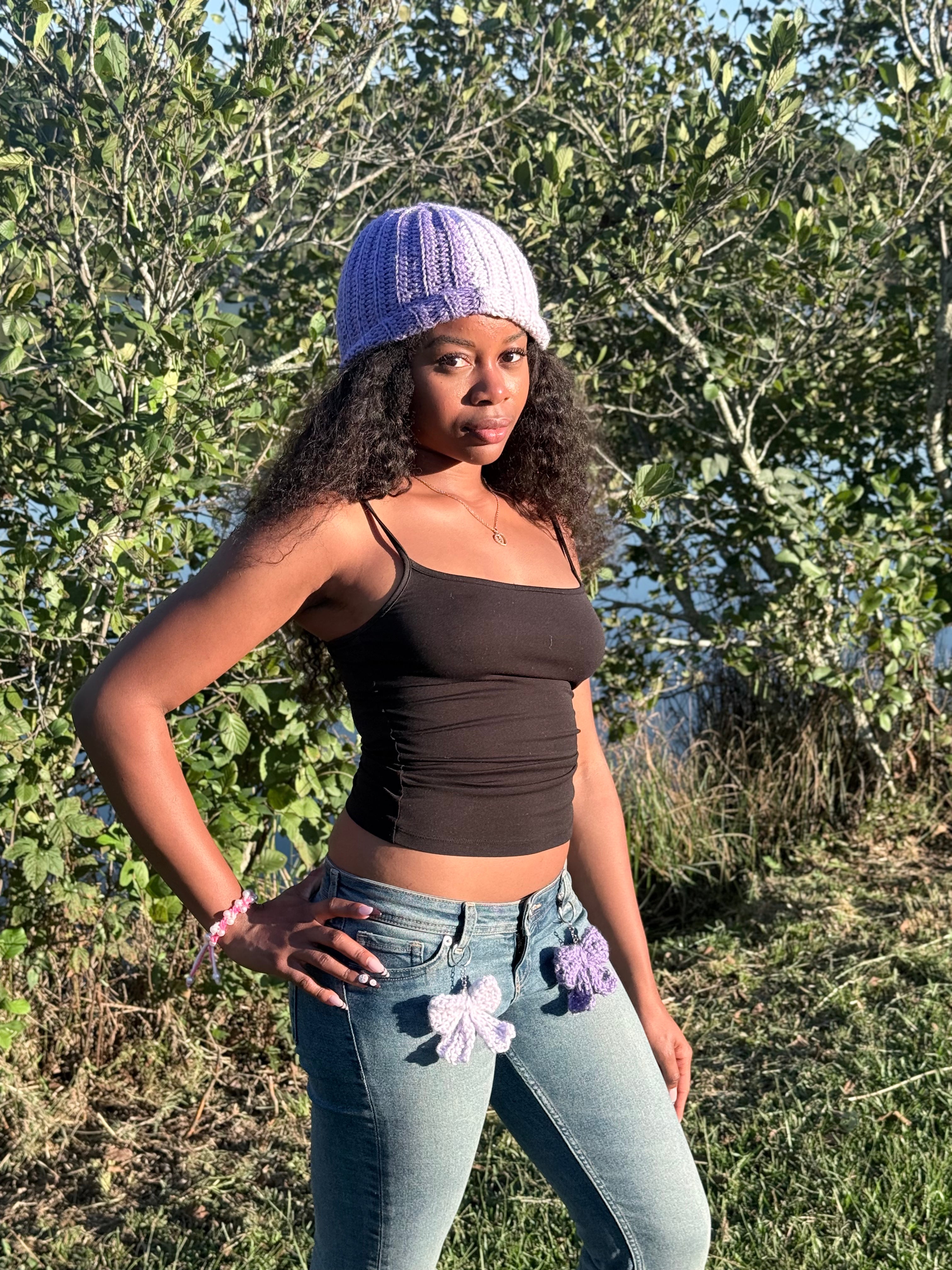 Lavender Split Beanie 💜