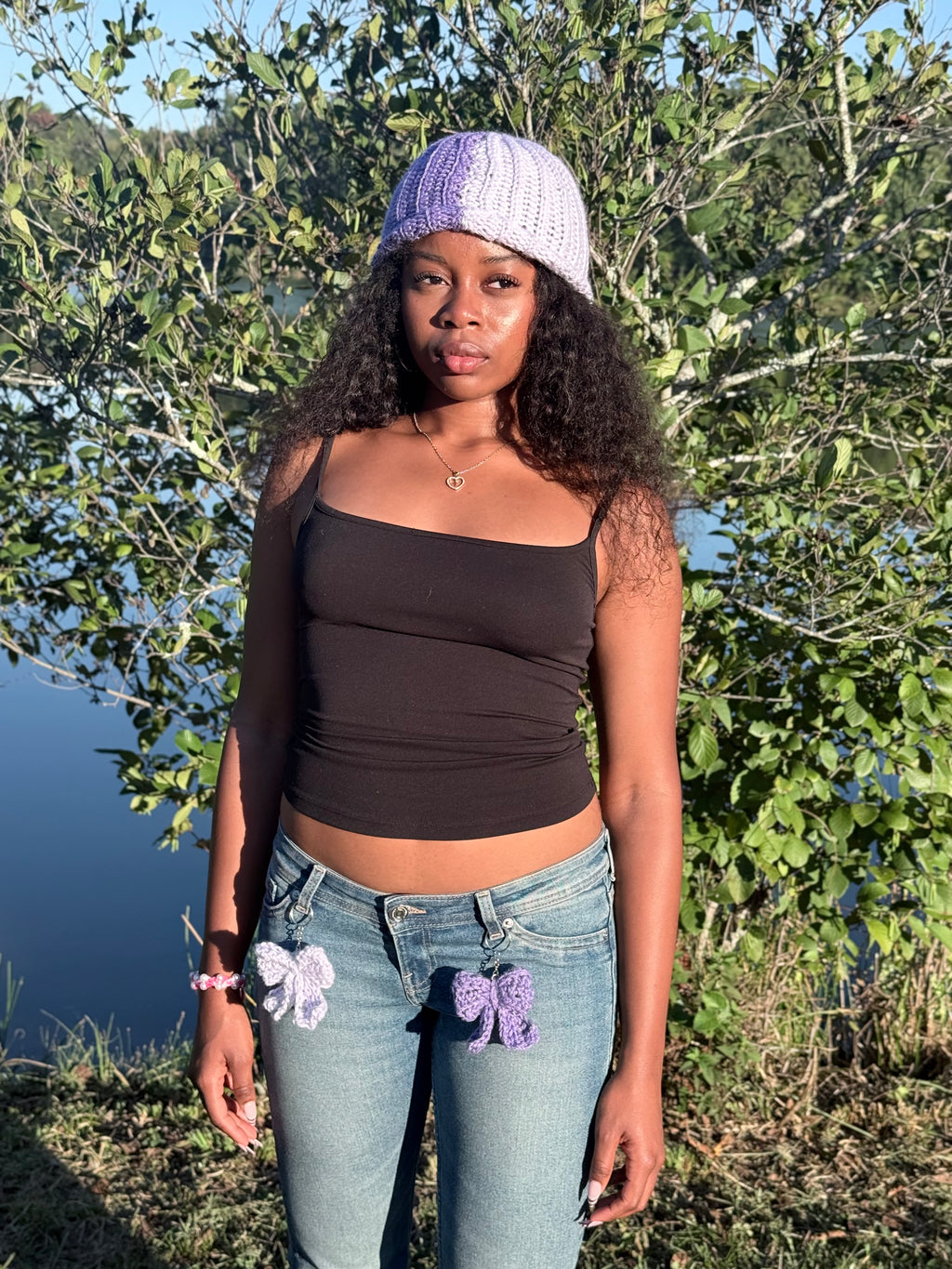 Lavender Split Beanie 💜